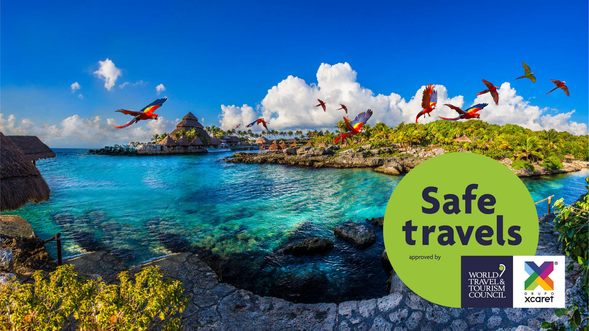 Xcaret Awarded with WTTC’s Safe Travels Stamp Grupo Xcaret